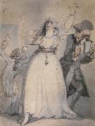 Thomas Rowlandson Mrs.Siddons,Old Kemble,and Henderson,Rehearsing in the Green Room oil on canvas